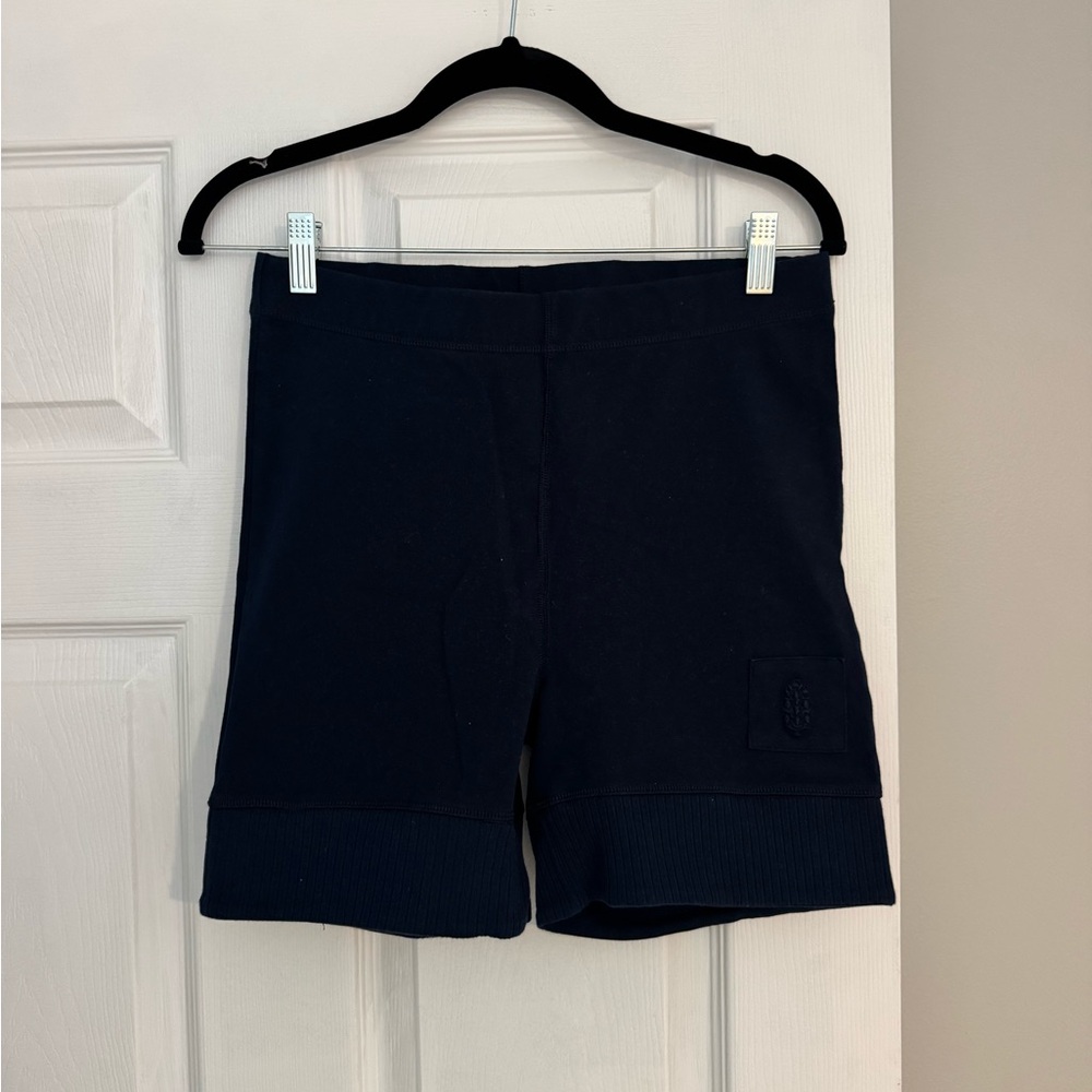 Free People Biker Shorts - Navy Rib Cuff Knit Shorts